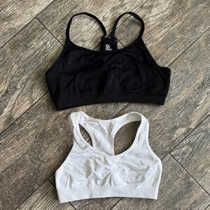 GAP Black and White Kids Sports Bra Set